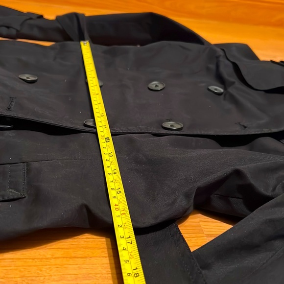 Banana Republic Factory black cotton trench coat - Picture 14 of 17